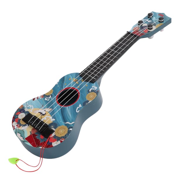 Barnleksak Ukulele Mini Plastgitarr Musikinstrument för förskolebarn PresentBlå