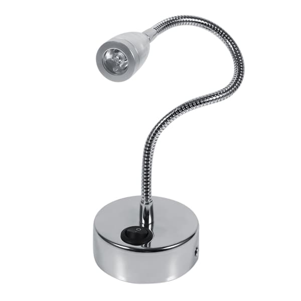 Silver LED Vägglampor Flexibel Svanhals Sovrum Sänglampa Varmvit (Typ 2)