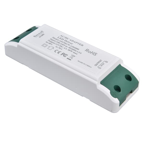 LED-strømdriver 12V DC 48W 4A Konstant Strømspændingsadapter 12V LED-strømtransformator AC100-240V