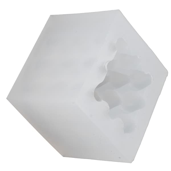3D Hjerte Terning Aromaterapi Lys Silikoneform Fødevaregodkendte Lysforme til Bryllupper Jubilæer
