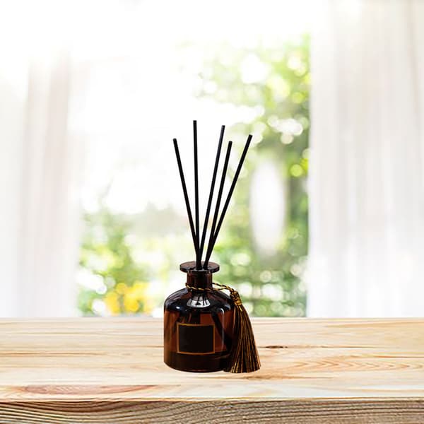 50 ml Reed Diffuser Tar Bort Lukt Eldfri Diffuserolja Naturlig Diffuser för Kontor