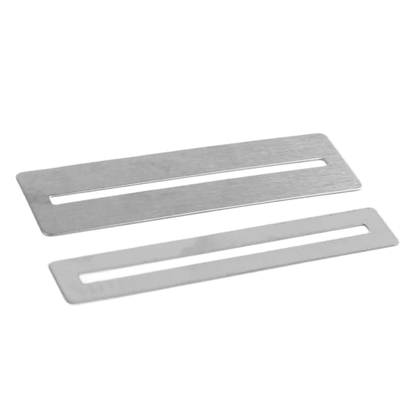 Metallgitarrbandskydd 2-pack, 8 cm, rostfritt och robust greppbrädeskydd för el- och akustiska gitarrer