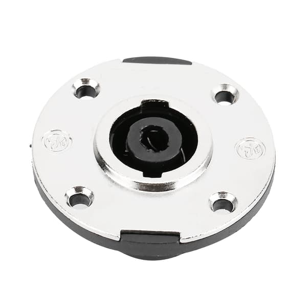 10x Cirkulær Metal EU-stil 4-bens XLR Audio Adapter Hun Panelmontering