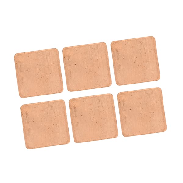 100-pack kopparkylflänsdynor termisk dyna för PC bärbar dator IC-chip GPU CPU VGA RAM VRAM PS5 M.2 SSD 20x20x1.0mm