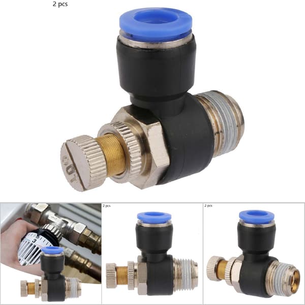 2st Rör Luftflödeshastighetsregulator Pneumatisk Kopplingsventil SL10-03