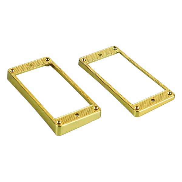 2 st metallgitarrpickupkåpor och pickupringar ram för stall och hals elgitarrdelar