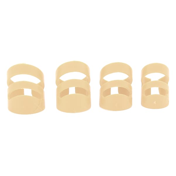 4 st beige gitarrfingerplektrum fingerskydd instrumentsats för basbanjo