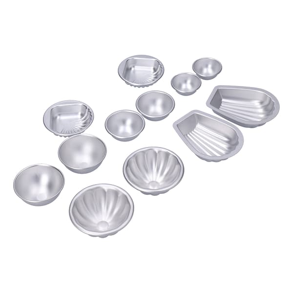 DIY Badebombeform Sæt, Bærbar Aluminiumslegering Mousse Kage Bageform Sæt, Husholdning #2