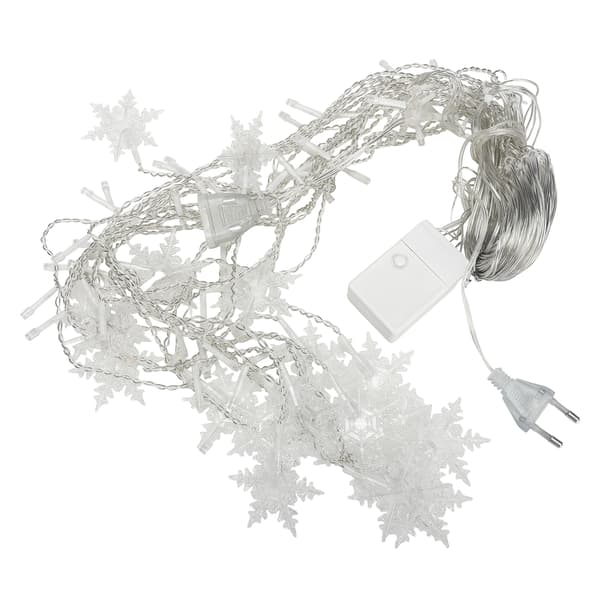 LED Snefnug Gardin Lys Kæde til Jul