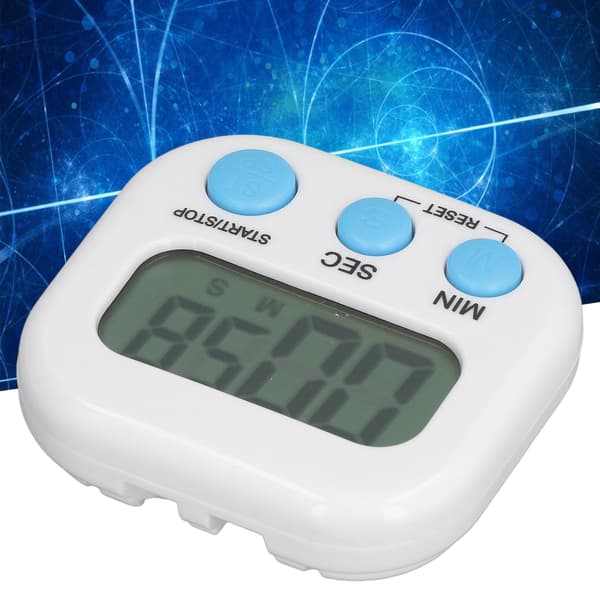 Digital Timer med Stor LCD-skærm, Nedtælling og Stopur, til Køkken og Studie