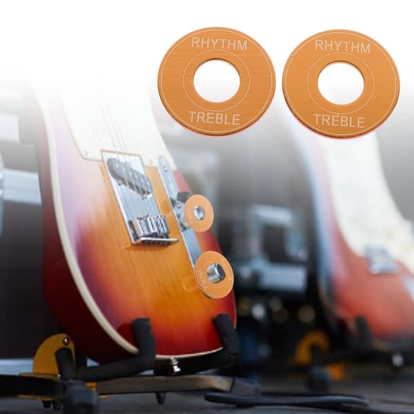 2-pack guld aluminiumlegering elgitarr 3-vägs pickup-väljare vippströmbrytare brickringar för rytm diskantplatta