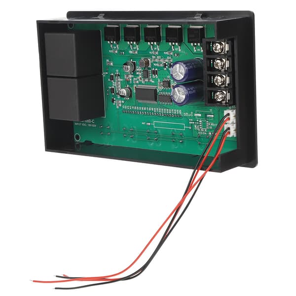 60A 10-55V DC Borstmotor Varvtalsregulator Digital LCD Långsam Körning/Stopp Timer Vändbar