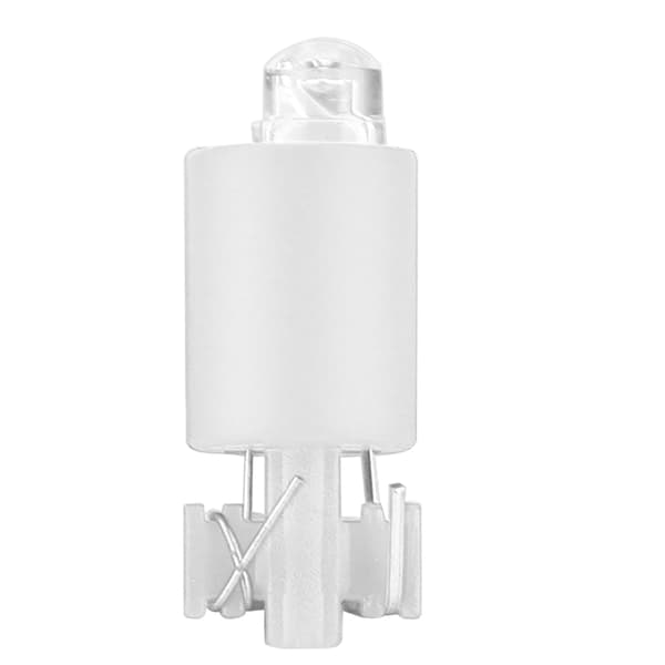 10 st arkadspel tryckknapp LED-ljusbrytarkit - vit, 24 mm