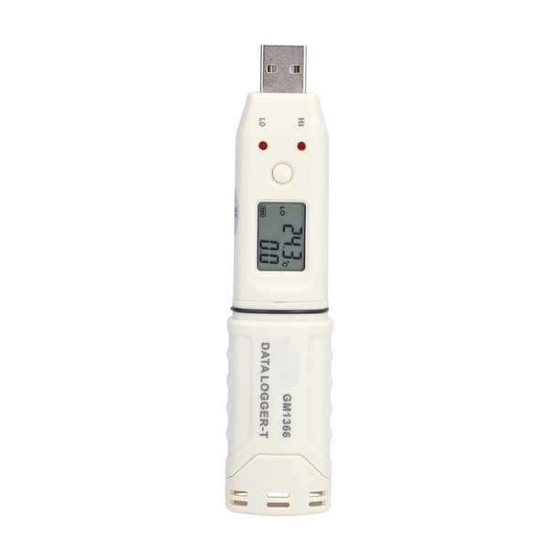 Digital termometerlogger USB Smart LED för inomhusbruk