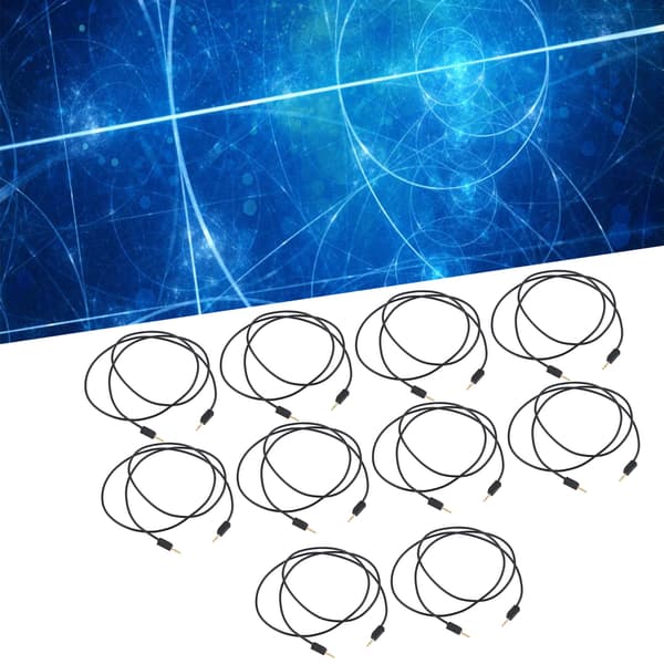 10 sæt bananstik testledning messing PVC elektrisk testledning kabel til multimeter 2mm sort