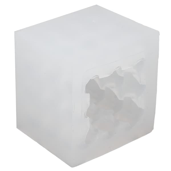 3D Hjerte Terning Aromaterapi Lys Silikoneform Fødevaregodkendte Lysforme til Bryllupper Jubilæer
