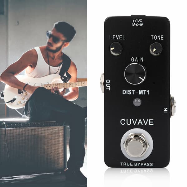 Distortion-MT1 Helmetallchassi Distortion Elgitarr Effektpedal True Bypass
