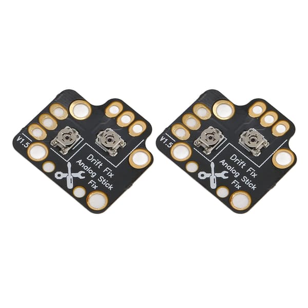 2x Universal 3D Analog Stick Drift Reparationskort för Game Controller Joystick Fix Mod Svart