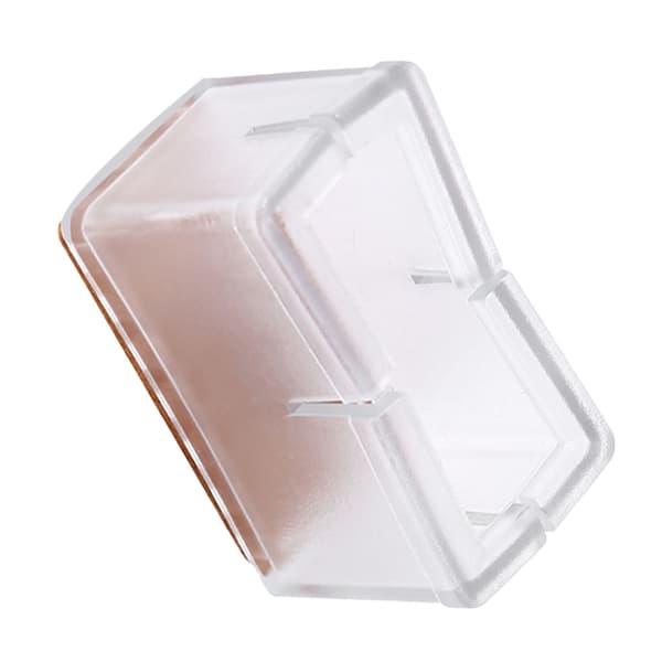 8 st / set stolsbensskydd rektangulära möbelbensskydd med gummisula (transparent)