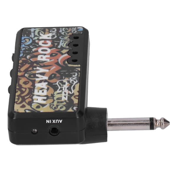 Elgitarr Bas Hörlursförstärkare med Ljudkabeladapter USB-laddning Gitarrtillbehör