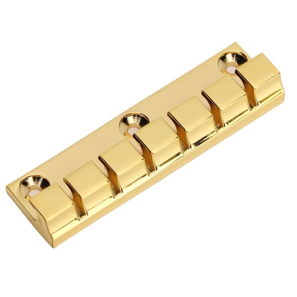 Guld 6-strängad gitarr fast stall enkel montering robust metall elgitarrstallbyte med 1 stall och 3 skruvar