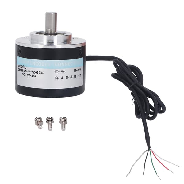 IP50 Inkrementel Encoder, 50 mm, 2-faset Roterende Aksel Encoder, 5-24V DC, 2000 PPR, til Automationskontrol
