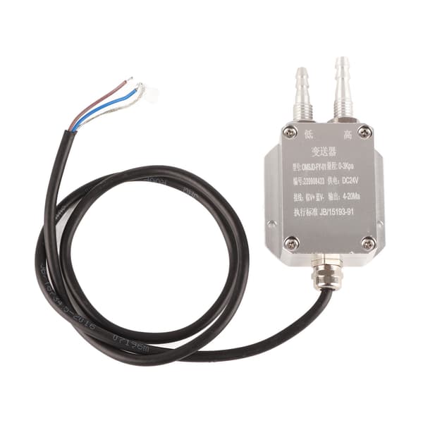 24VDC Vindtryktransmitter Højpræcisions differenstryksensor 0‑3Kpa OMSJD‑FY‑01