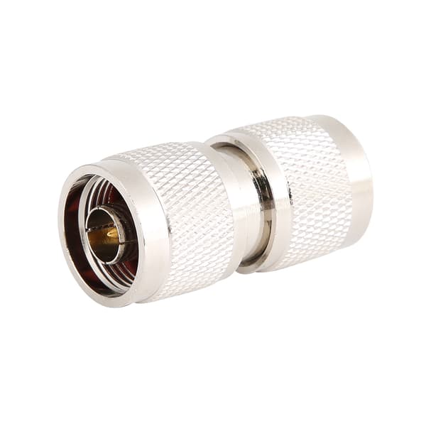 2-pack 50 Ohm N-typ hane till hane rak adapter i mässing