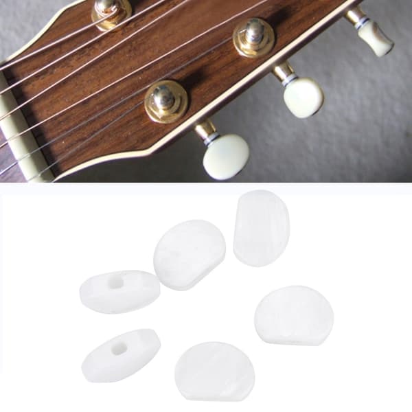 6 st/set Perspex Stämskruvsknoppar för Gitarr #1
