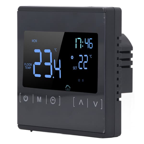 Programmerbar Digital Termostat Smart Touch Skærm Hjemmetermostat til Sveddampningsrum AC85V til 250V