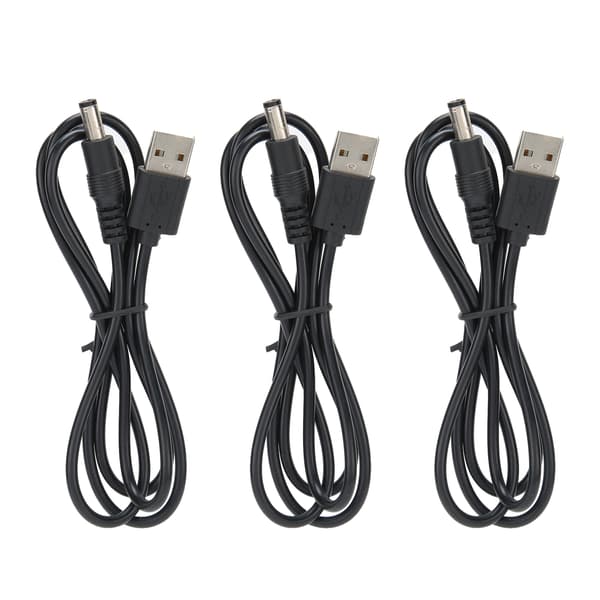 USB til DC 8-i-1 strømkabelsæt, udskiftelige stik, multispændingskabelsæt til computer og elektronik