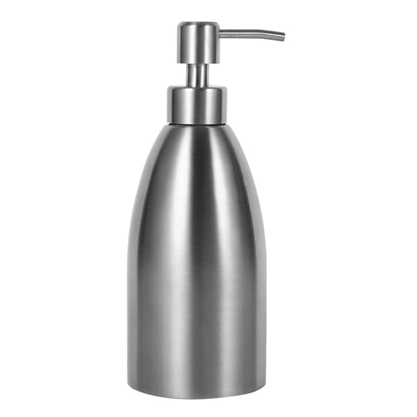 500 ml sæbedispenser i rustfrit stål til køkkenvask, badeværelse, shampoo-boks, sæbebeholder
