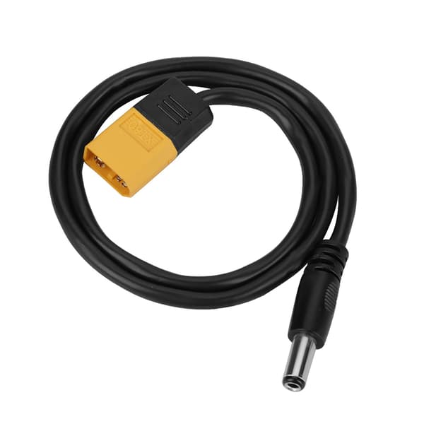 XT60 han-kuglestik til han DC 5.5 x 2.5mm DC5525 strømkabel