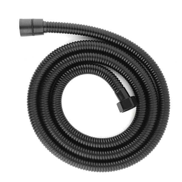150 cm lang sort fleksibel bruseslange i rustfrit stål G1/2\"