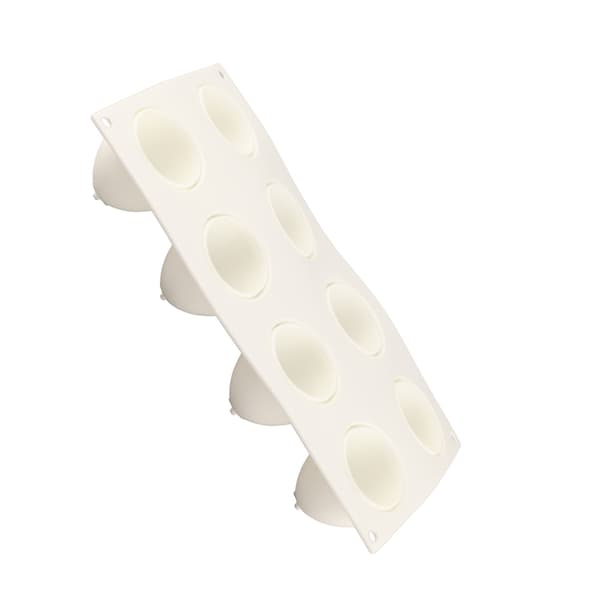 Äggformad kakform 8-håls silikonform non-stick DIY bakform