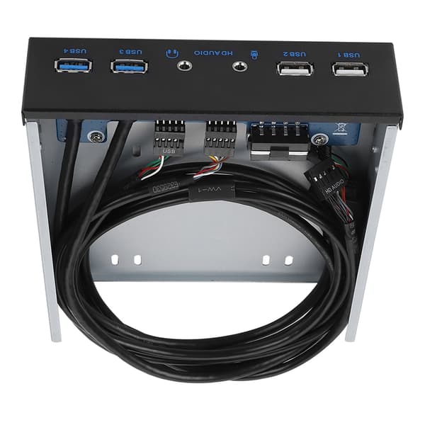 USB 3.0 & USB 2.0 19-bens HD Audio Frontpaneladapter med Headerkabel