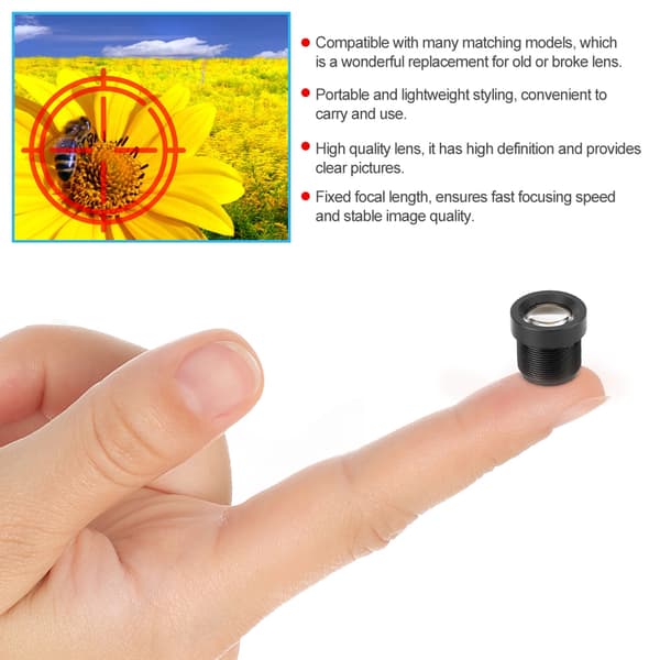 16 mm HD CCTV-säkerhetskameralins för övervakningssystem