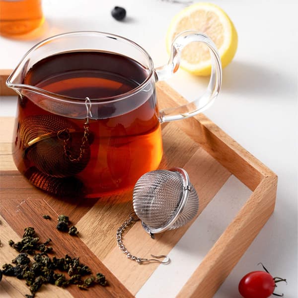 5,2 CM Te-infuser Rustfrit Stål Mesh Te-bold Infuser Te-filter til Løse Te-blade Krydderier
