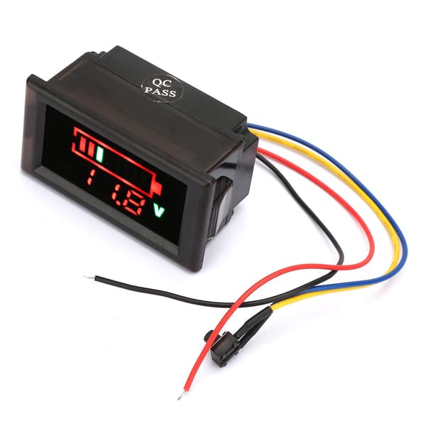YB28VE Vattentät Elektrisk Bil Digital Display Batteriindikator Voltmeter