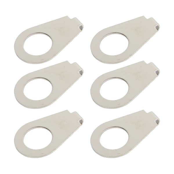 10 STK Sølv Metal Skive til Elektrisk Guitar Knop Pointer Plade Potentiometer Pointer Hardware