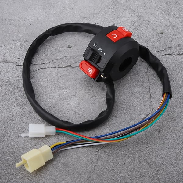 22MM Universal Motorcykel ATV Styr Start Stop Kill Switch, Sort, Off-Road