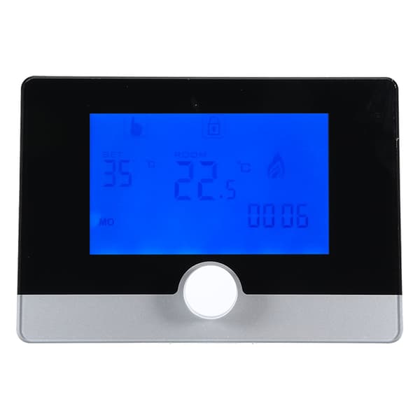 Programmerbar termostat temperaturregulator til væghængt kedelvarmesystem Hvid