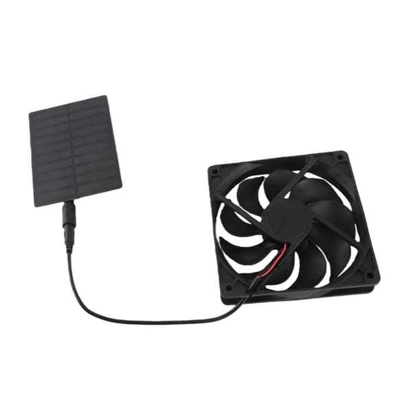 3W Solpanel Avgasventilator Kit för Badrum Husdjursbostad