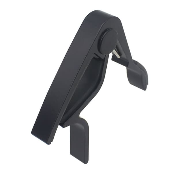 Snabbkoppling Trigger Clamp Key Capo i legering för 6-strängad akustisk klassisk gitarr (svart)