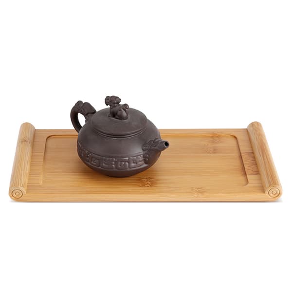Bambu tebricka koppfat mat dessert serveringsbricka Kung Fu te tillbehör
