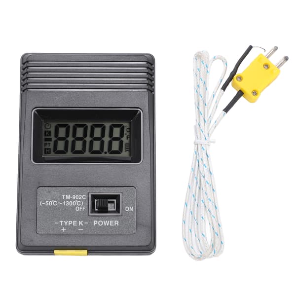 Tm‑902c Industriel LCD-display Digital Sensor Termometer med Buet Skaft Overfladetermoelement ‑50‑500℃