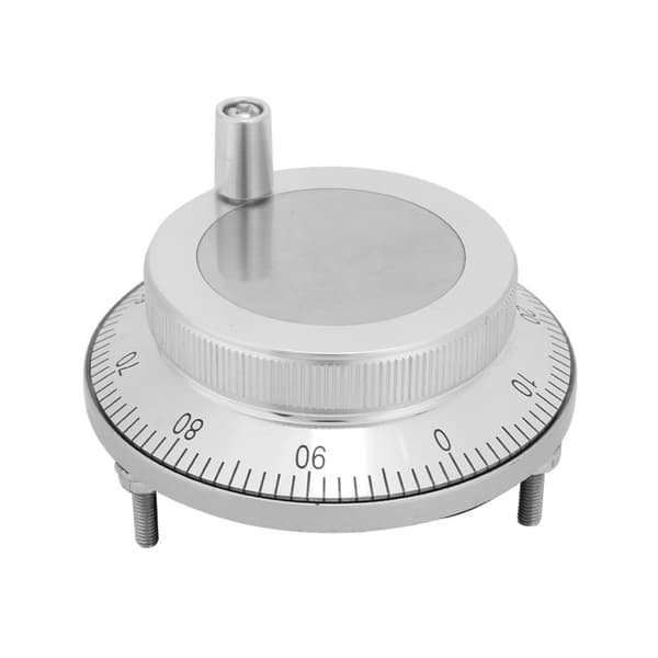 80mm 6-bens CNC Pulser Håndhjul 5V 100PPR Manuel Pulsgenerator Roterende Encoder