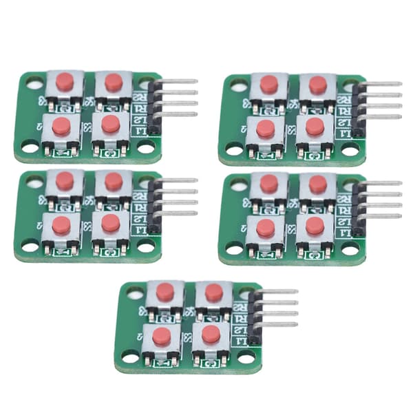 5 st 2x2 Scan 4 knappsats tangentbordsmodul Array Key Switch Modul för elektrisk styrning