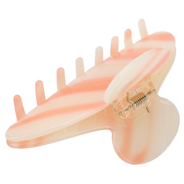 Gradient Orange Vit Medium Hårklämma för Kvinnor Flickor Starkt Grepp Snygg Håraccessoar