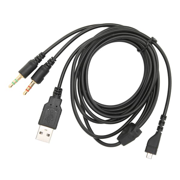 SteelSeries Arctis USB- och 3,5 mm-ljudkabel med Lightning-adapter för headset